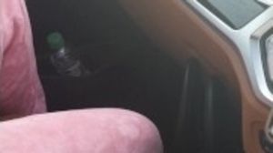 Step son hand slip under step mom panties in the car making her to cum on his hand