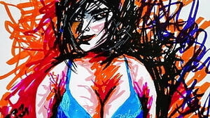 Softcore Abstract Art Or Drawing Of A glorious Indian Bhabhi