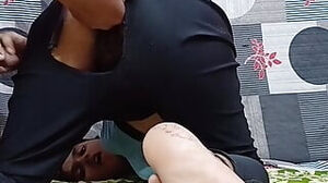 Massive booty all all-natural desi chick demonstrating her vulva and arseslot fingring