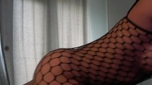 Big Ass In Fishnet Swallows My Hard Dick