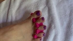 Sexy female feet nail polish (trailer)
