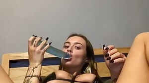 Meaty kinky Scottish super-bitch frigs Herself