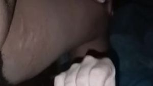 Oral,facial cumshot jizz all on her face