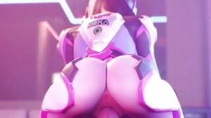 Overwatch three dimensional pornography - D.Va railing yam-sized rod (Sweet powerful hookup poking her wealthy mammary Pussy) DominotheCat