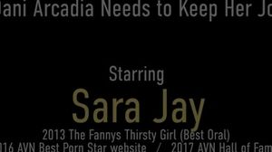 'Misbehaving Boss Sara Jay Seduces Her Busty Employee Dani Arcadia! Hot!'
