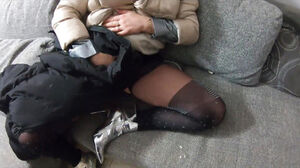 Have fun with jizz on My mild Nylon Linner and Down-jackets 261- Preview