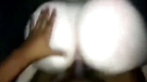 Pallid phat ass white girl muffles for Easing up with Thunderous knob railing