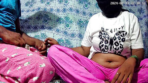 Youthful Indian guy and chick fuckfest in the jungle