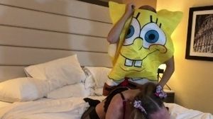 Spongebob smashes a scorching cougar Trans nymph