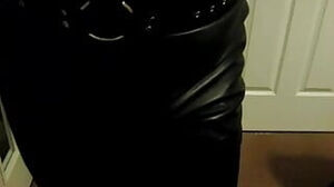 Leather catsuit